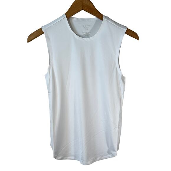 NWT Ministry of Supply Women's Luxe Touch Tank White Size XXS - Picture 3 of 8